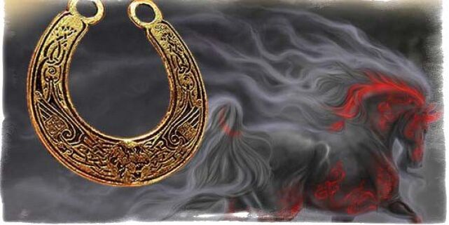horseshoe as good luck amulet